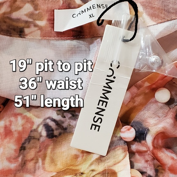 Commense Garden Floral Party XL Dress Victorian Tapestry Formal Cottage Fairy - Picture 6 of 6